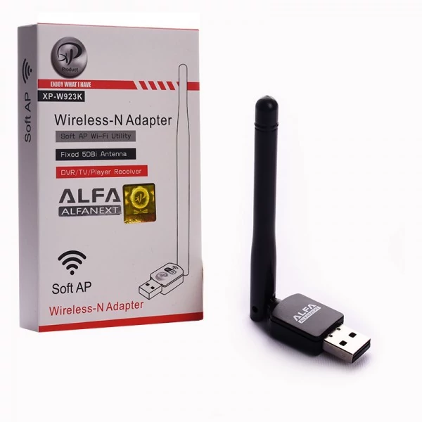 دانگل شبکه وای فای (wi-fi) آنتن دارآلفا ایکس پی (XP) مدل XP-W923K