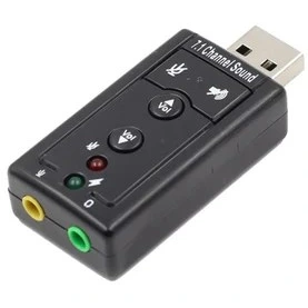 کارت صدای اکسترنال D-NET USB 2.0 | USB Sound Adapter با کنترل ولوم
