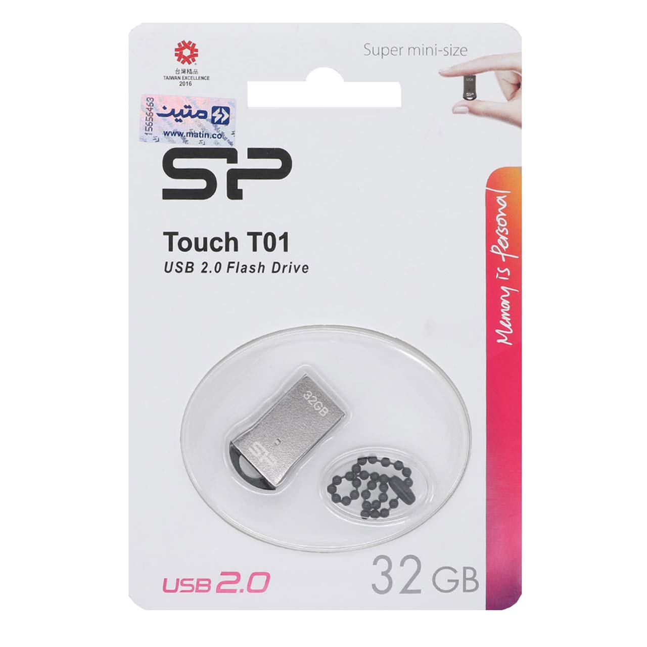 فلش مموری سیلیکون پاور مدل Touch T01 ظرفیت 32 گیگابایت | USB 2.0